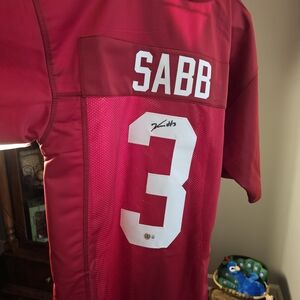 Alabama Crimson Tide jersey Autographed By Keon Sabb